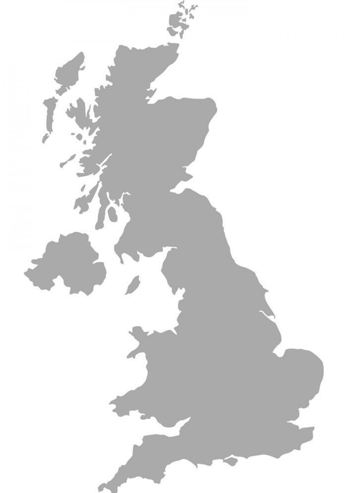 Carte vectorielle du Royaume-Uni (UK)